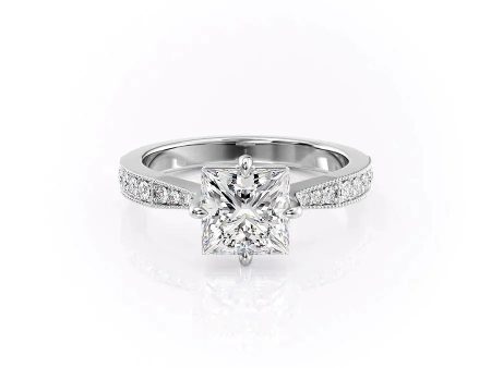 The Rebecca Set With A 2.5 Carat Princess Lab Diamond Online