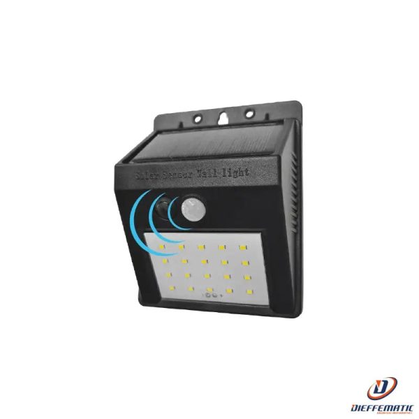 Applique Led Con Pannello Solare 2W Nero 4000K 110Lm - Box Fs12B For Cheap